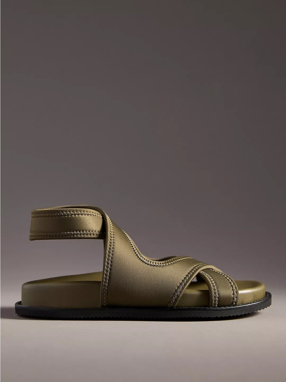Anthropologie Intentionally Blank Women’s Maggy Neoprene Sandals Olive Green 6